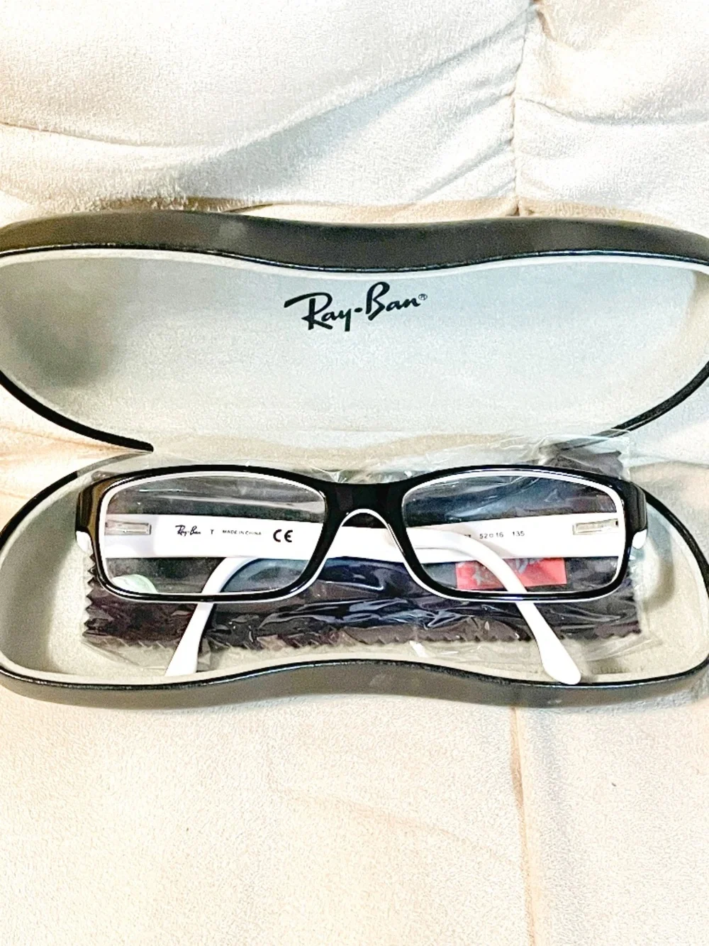 Ray-Ban Eyeglasses - Black White - RB 5114 2097 - 52-16-135 with Ray-Ban case